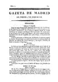Gazeta de Madrid. 1808. Núm. 73, 1º de julio de 1808 | Biblioteca Virtual Miguel de Cervantes