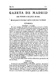 Gazeta de Madrid. 1808. Núm. 80, 8 de julio de 1808 | Biblioteca Virtual Miguel de Cervantes