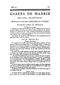Gazeta de Madrid. 1808. Núm. 93, 21 de julio de 1808 | Biblioteca Virtual Miguel de Cervantes