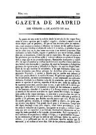 Gazeta de Madrid. 1808. Núm. 112, 12 de agosto de 1808 | Biblioteca Virtual Miguel de Cervantes