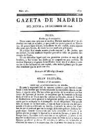 Gazeta de Madrid. 1808. Núm. 162, 22 de diciembre de 1808 | Biblioteca Virtual Miguel de Cervantes