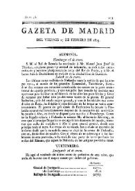 Gazeta de Madrid. 1809. Núm. 48, 17 de febrero de 1809 | Biblioteca Virtual Miguel de Cervantes