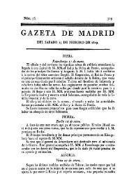 Gazeta de Madrid. 1809. Núm. 56, 25 de febrero de 1809 | Biblioteca Virtual Miguel de Cervantes