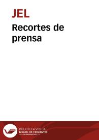 Recortes de prensa | Biblioteca Virtual Miguel de Cervantes
