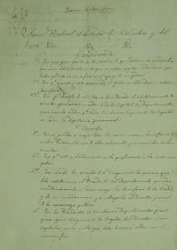 [Decreto sobre huérfanos] | Biblioteca Virtual Miguel de Cervantes