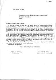 Carta de Álvaro de Albornoz y Antonio María Sbert a  la Agrupación de Republicanos Exilados Españoles. Argel, 3 de agosto de 1945 | Biblioteca Virtual Miguel de Cervantes