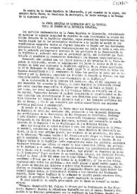 Nota de prensa de la Junta de Liberación Española. México, D. F., 16 de agosto de 1945  | Biblioteca Virtual Miguel de Cervantes