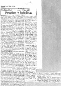 Periódicos y periodistas / por Indalecio Prieto | Biblioteca Virtual Miguel de Cervantes