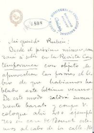 Carta de González Blanco, Pedro | Biblioteca Virtual Miguel de Cervantes