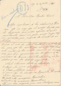 Carta de Sawa, Alejandro | Biblioteca Virtual Miguel de Cervantes