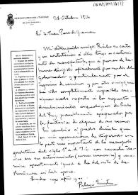 Carta en la que confirma el resultado negativo de los supuestos descubrimientos arqueológicos de Prado del Rey, producto, sin duda, de la fantasía de algún vecino; asimismo informa que ha descubierto una necrópolis de incineración romana en Cádiz | Biblioteca Virtual Miguel de Cervantes