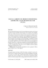 Pascual Carrión y el proyecto de reforma agraria del centro regionalista de Sevilla / Concepción Basanta Fernández | Biblioteca Virtual Miguel de Cervantes