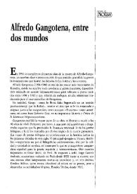 Alfredo Gangotena, entre dos mundos / Mario Campaña Avilés | Biblioteca Virtual Miguel de Cervantes