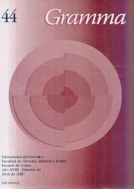Gramma. Año XVIII, número 44, 2007 | Biblioteca Virtual Miguel de Cervantes