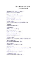 Antología poética en gallego / Antonio García Teijeiro | Biblioteca Virtual Miguel de Cervantes