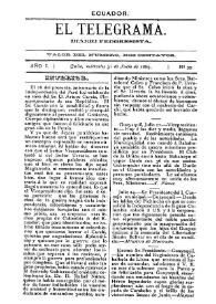 El Telegrama : diario progresista. Año I, núm. 39, miércoles 31 de julio de 1889 | Biblioteca Virtual Miguel de Cervantes