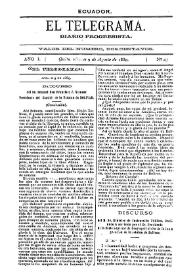 El Telegrama : diario progresista. Año I, núm. 45, viernes 9 de agosto de 1889 | Biblioteca Virtual Miguel de Cervantes