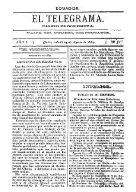 El Telegrama : diario progresista. Año I, núm. 51, sábado 24 de agosto de 1889 | Biblioteca Virtual Miguel de Cervantes