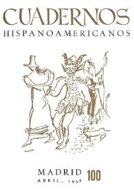 Cuadernos Hispanoamericanos. Núm. 100, abril 1958 | Biblioteca Virtual Miguel de Cervantes
