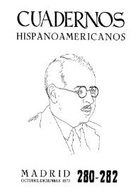 Cuadernos Hispanoamericanos. Núm. 280-282, octubre-diciembre 1973 | Biblioteca Virtual Miguel de Cervantes