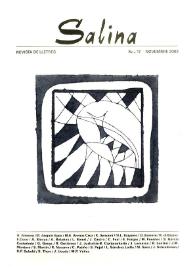 Salina : revista de la Facultat de Lletres de Tarragona. Núm. 17, 2003 | Biblioteca Virtual Miguel de Cervantes