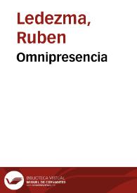 Omnipresencia | Biblioteca Virtual Miguel de Cervantes