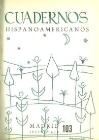 Cuadernos Hispanoamericanos. Núm. 103, julio 1958 | Biblioteca Virtual Miguel de Cervantes