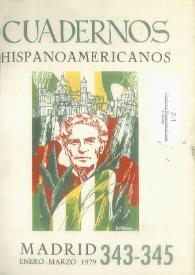 Cuadernos Hispanoamericanos. Núm. 343-345, enero-marzo 1979 | Biblioteca Virtual Miguel de Cervantes