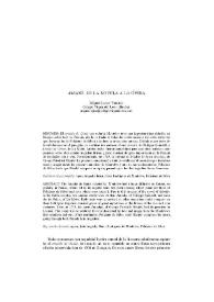 "Amadís". De la novela a la ópera / Miguel López Verdejo | Biblioteca Virtual Miguel de Cervantes