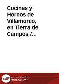 Cocinas y Hornos de Villamorco, en Tierra de Campos / Martin Criado, Arturo | Biblioteca Virtual Miguel de Cervantes