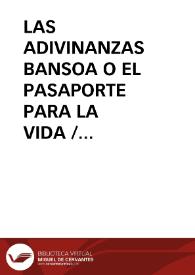LAS ADIVINANZAS BANSOA O EL PASAPORTE PARA LA VIDA / Magneche Nde, Céline Clémence | Biblioteca Virtual Miguel de Cervantes