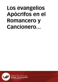 Los evangelios Apócrifos en el Romancero y Cancionero tradicional / Lorenzo Velez, Antonio | Biblioteca Virtual Miguel de Cervantes