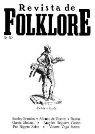 Revista de Folklore. Tomo 5b. Núm. 59, 1985 | Biblioteca Virtual Miguel de Cervantes