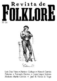 Revista de Folklore. Tomo 2b. Núm. 24, 1982 | Biblioteca Virtual Miguel de Cervantes