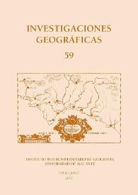 Investigaciones Geográficas. Núm. 59, 2013 | Biblioteca Virtual Miguel de Cervantes