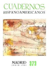 Cuadernos Hispanoamericanos. Núm. 373, julio 1981 | Biblioteca Virtual Miguel de Cervantes