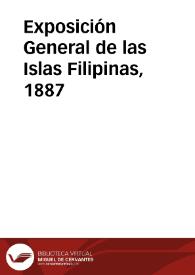 Exposición General de las Islas Filipinas, 1887 | Biblioteca Virtual Miguel de Cervantes