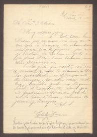 [Carta de Cástulo Herrera a Francisco Madero. Chihuahua. El Paso [E.U.A.], 19 de abril de 1911] | Biblioteca Virtual Miguel de Cervantes