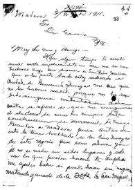 [Carta de Juan Durán a Luis A. García. Madera (Chihuahua), 27 de marzo de 1911] | Biblioteca Virtual Miguel de Cervantes