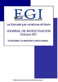Journal de Investigación de la Escuela de Graduados e Innovación. Octubre 2007 | Biblioteca Virtual Miguel de Cervantes