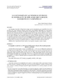 La cartografía de las Memorias Generales de Repoblación de 1878: bosquejos y croquis dasográficos y agronómicos / Juan Carlos Guerra Velasco | Biblioteca Virtual Miguel de Cervantes