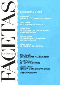 Facetas. Núm. 1. Vol. 9, 1976 | Biblioteca Virtual Miguel de Cervantes