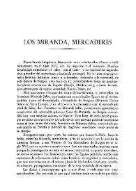Los Miranda, mercaderes / Manuel Basas | Biblioteca Virtual Miguel de Cervantes