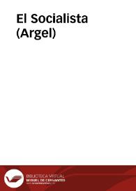 El Socialista (Argel) | Biblioteca Virtual Miguel de Cervantes
