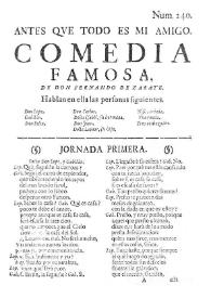 Antes que todo es mi amigo [1777] / de Don Fernando de Zarate | Biblioteca Virtual Miguel de Cervantes