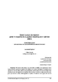 Ícaro vuela de nuevo: arte y ensayo en Claudio Rodríguez y Víctor Erice / Luis Bagué Quílez | Biblioteca Virtual Miguel de Cervantes