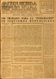 Izquierda Republicana. Año II, núm. 9, 15 de abril de 1945 | Biblioteca Virtual Miguel de Cervantes