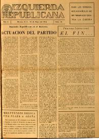 Izquierda Republicana. Año II, núm. 10, 15 de mayo de 1945 | Biblioteca Virtual Miguel de Cervantes