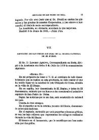 Sepulcro de San Pedro de Osma en la iglesia catedral de El Burgo / Vicente de la Fuente | Biblioteca Virtual Miguel de Cervantes