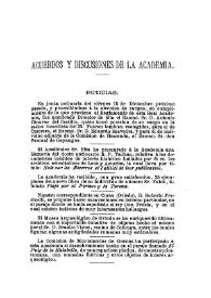 Noticias. Boletín de la Real Academia de la Historia, tomo 2 (febrero 1883). Cuaderno II. Acuerdos y discusiones de la Academia | Biblioteca Virtual Miguel de Cervantes
